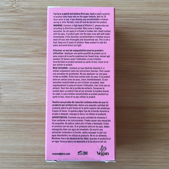 Brand New Soap & Glory Vitamin C Serum & Super Moisturizing Day Cream w/ Bag - Picture 8 of 16